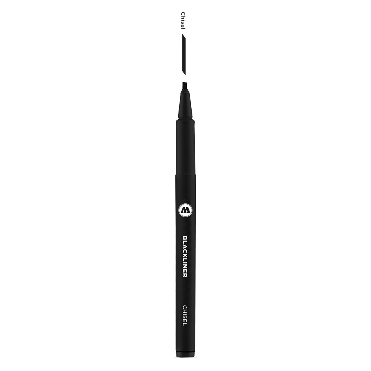 Molotow Blackliner Pen, Variable Tip Sizes, Black Permanent Ink, 1 Each
